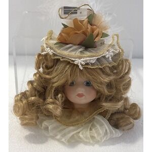 Deedee International‎ Vintage Victorian, 1990's Porcelain Doll Head Ornament